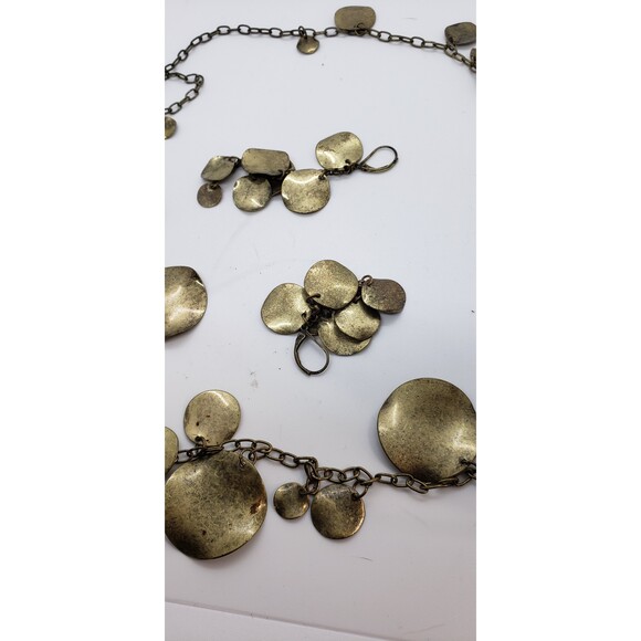 Copper Necklace and Earrings - Picture 2 of 3